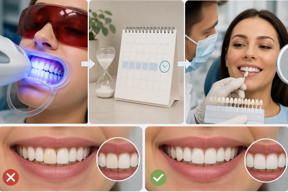 Whiten Before Crowns, Veneers, or Bonding